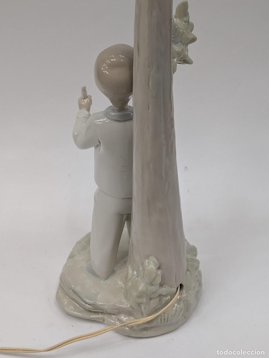 Antig&uuml;edades: PIE DE LAMPARA ESTILO LLADRO - Foto 7