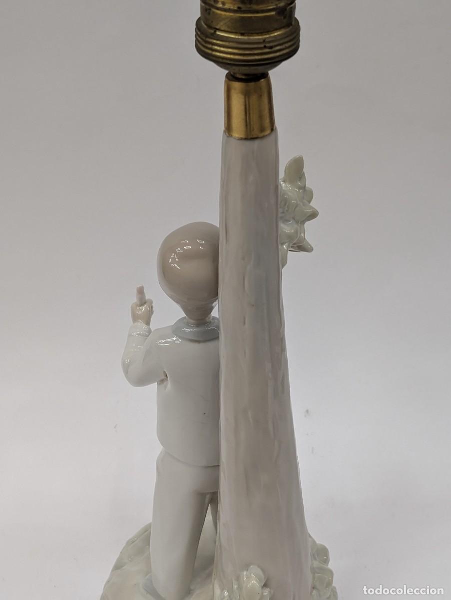 Antig&uuml;edades: PIE DE LAMPARA ESTILO LLADRO - Foto 8