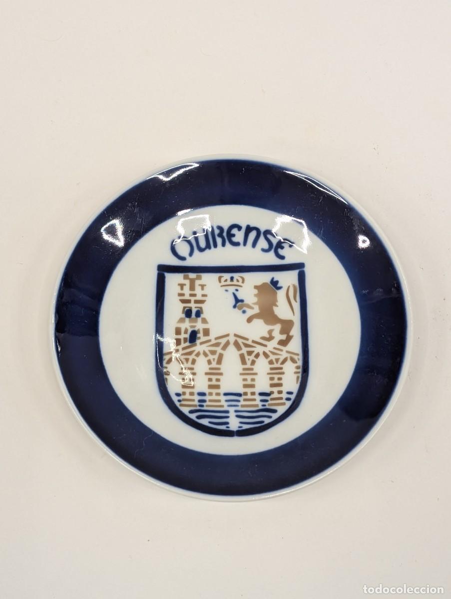 Antiques: PLATO PEQUE&Ntilde;O OURENSE PORCELANA O CASTRO