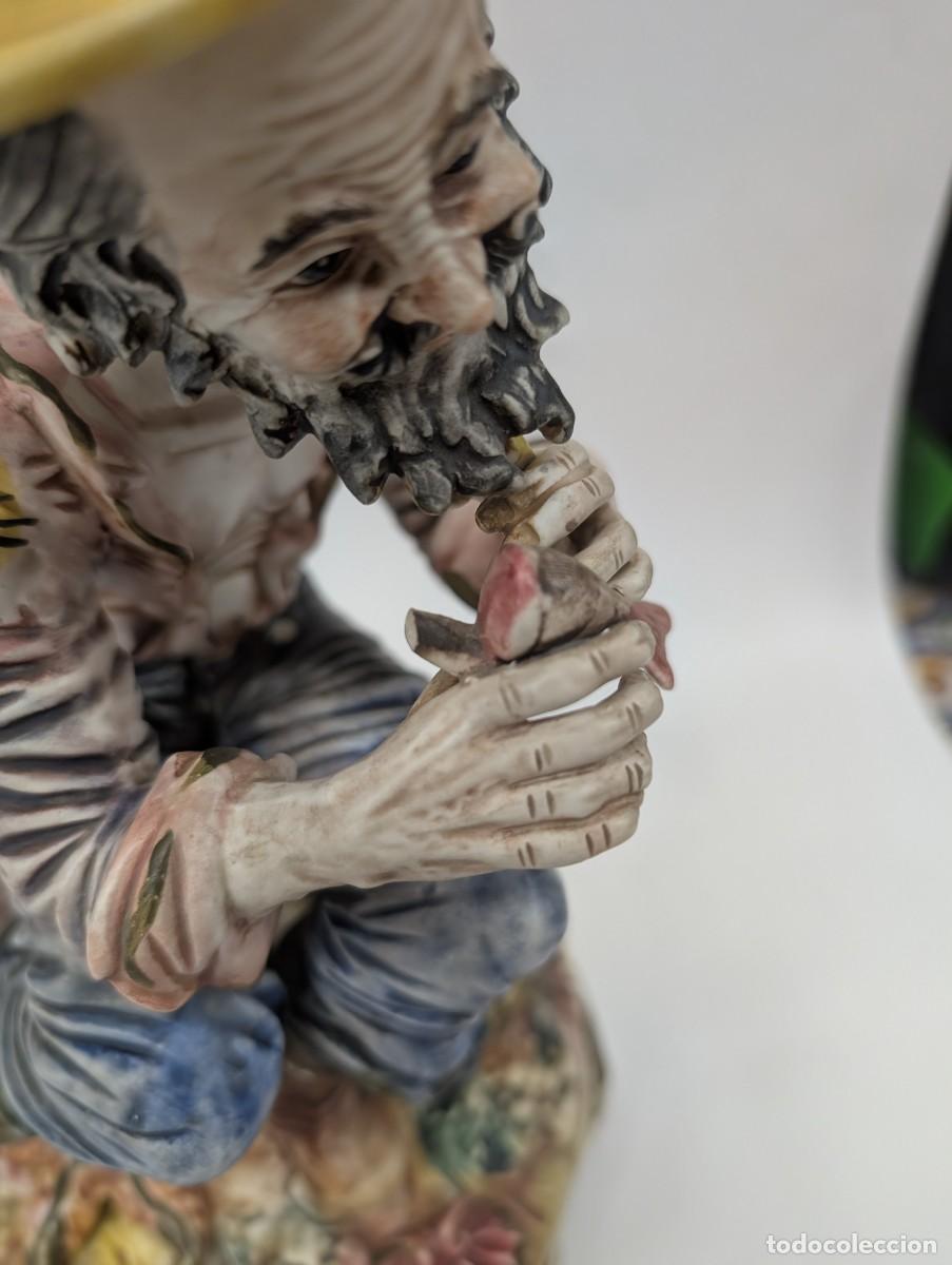 Antig&uuml;edades: FIGURA PESCADOR - CAPODIMONTE - Foto 8