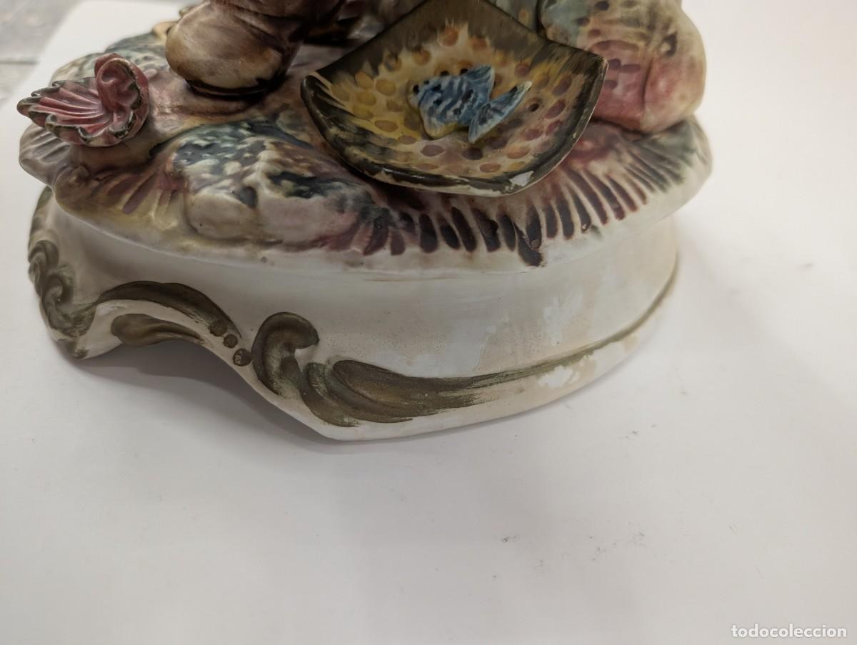 Antig&uuml;edades: FIGURA PESCADOR - CAPODIMONTE - Foto 10