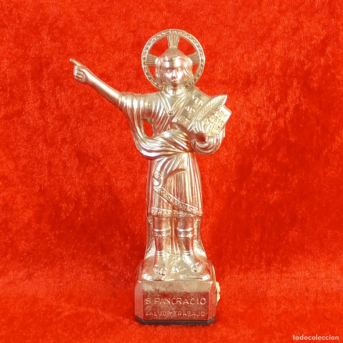 Antiquit&auml;ten: SAN PANCRACIO - SALUD Y TRABAJO - FIGURA RELIGIOSA - SANTO - 14,5 CM