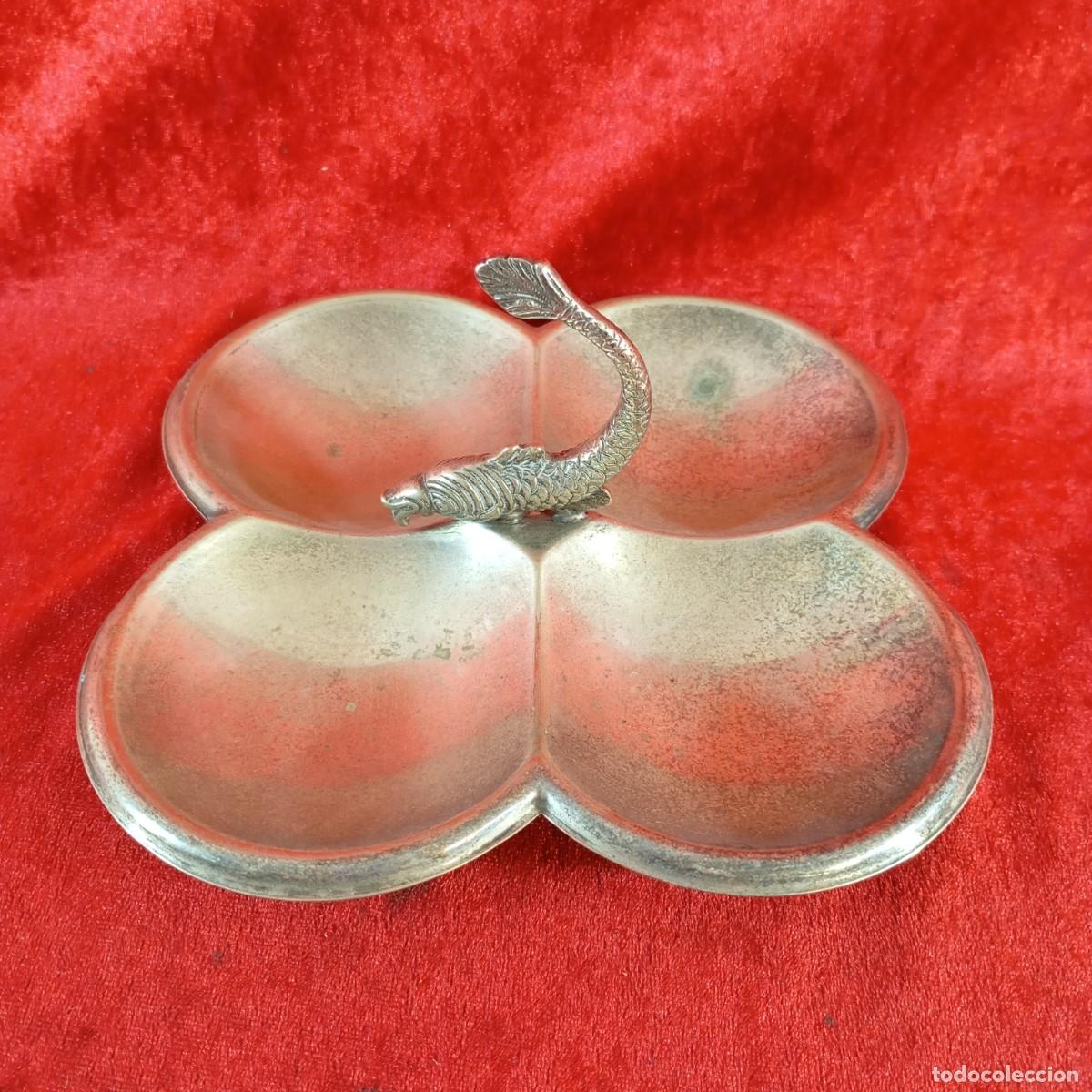 Antiquit&auml;ten: PRECIOSO CENTRO DE MESA - CENICERO O SALSERAS - CON PEZ KOI JAPON&Eacute;S - 21 CM