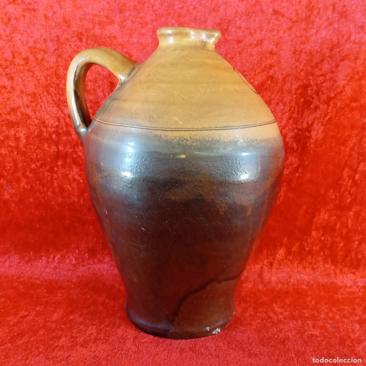 Antiques: PRECIOSA JARRA DE ACEITE - OLI - JERRA D'OLI - TERRACOTA - TIERRACOCIDA - 28 CM