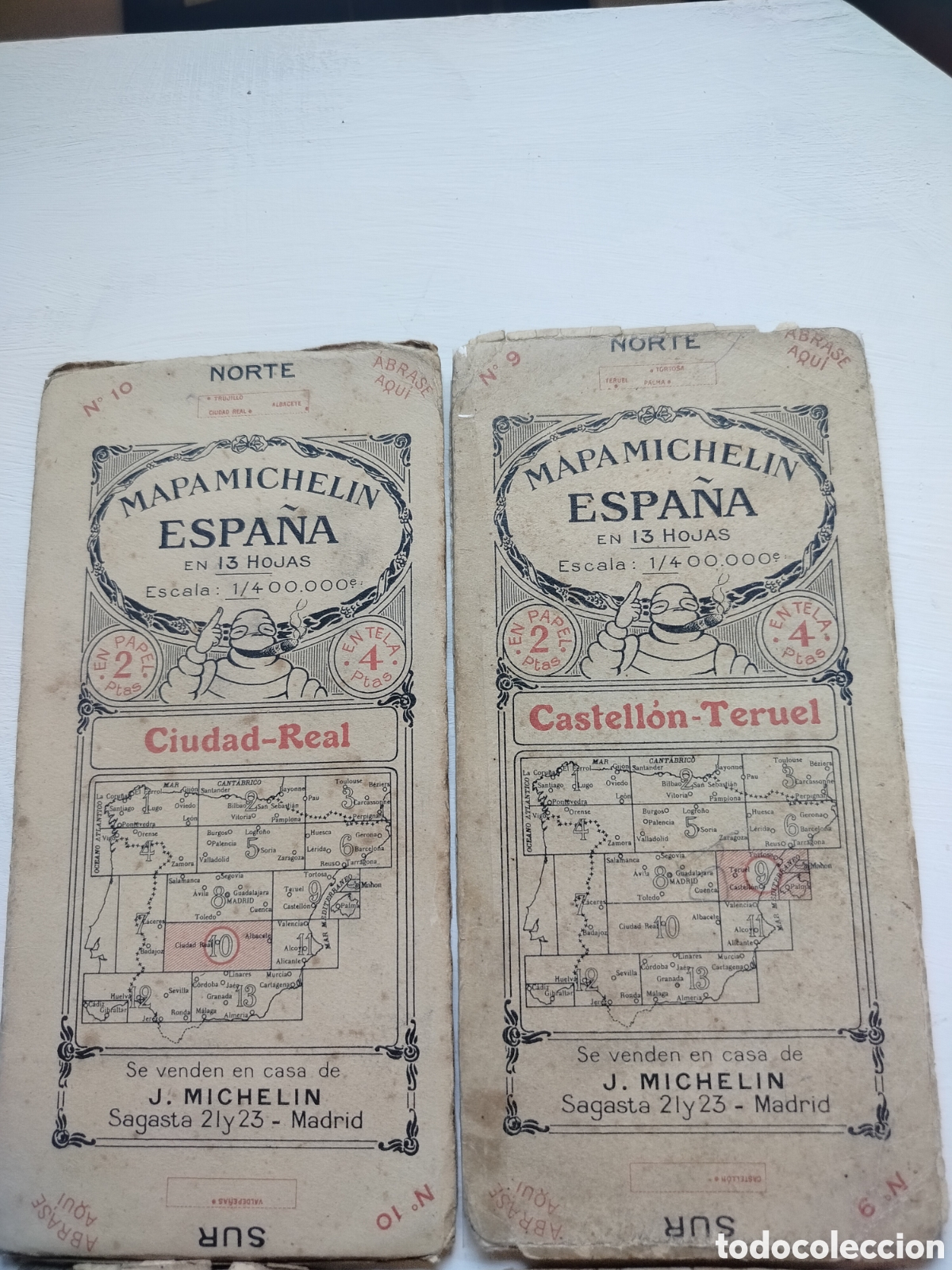 Antig&uuml;edades: Michelin Mapas Espa&ntilde;a 1925 - Foto 2