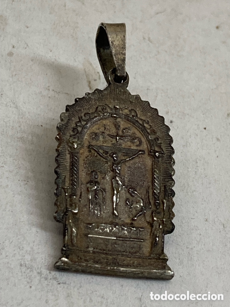 Antig&uuml;edades: Medalla de plata religiosa C669 - Foto 2
