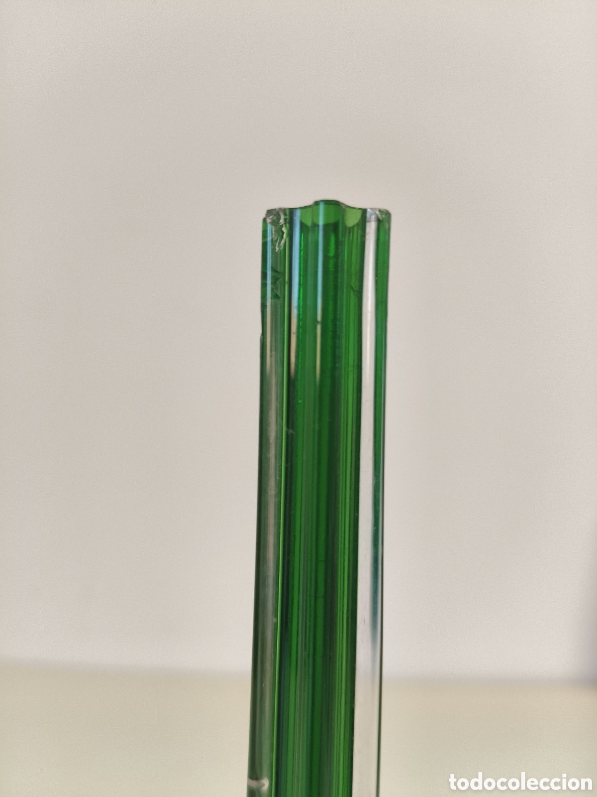 Antig&uuml;edades: Jarr&oacute;n de murano en bicolor verde y trasparente - Foto 7