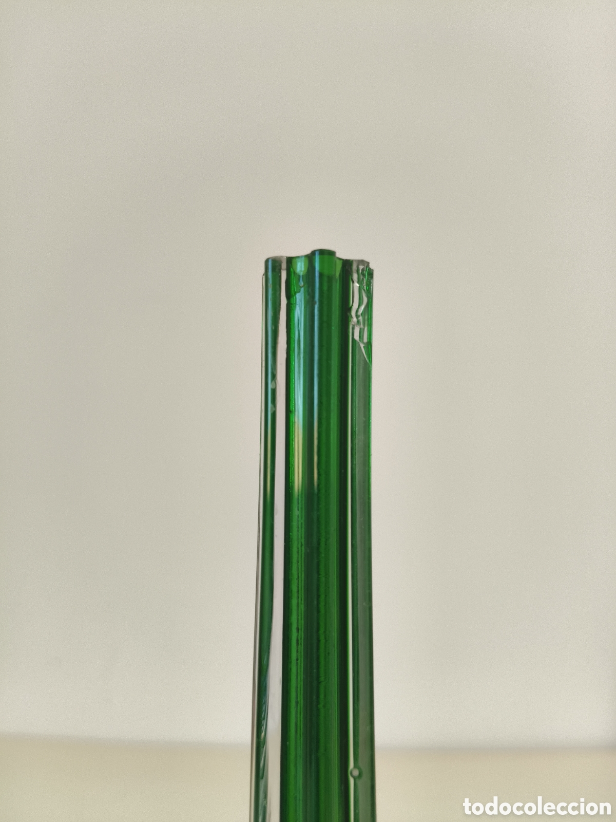 Antig&uuml;edades: Jarr&oacute;n de murano en bicolor verde y trasparente - Foto 8