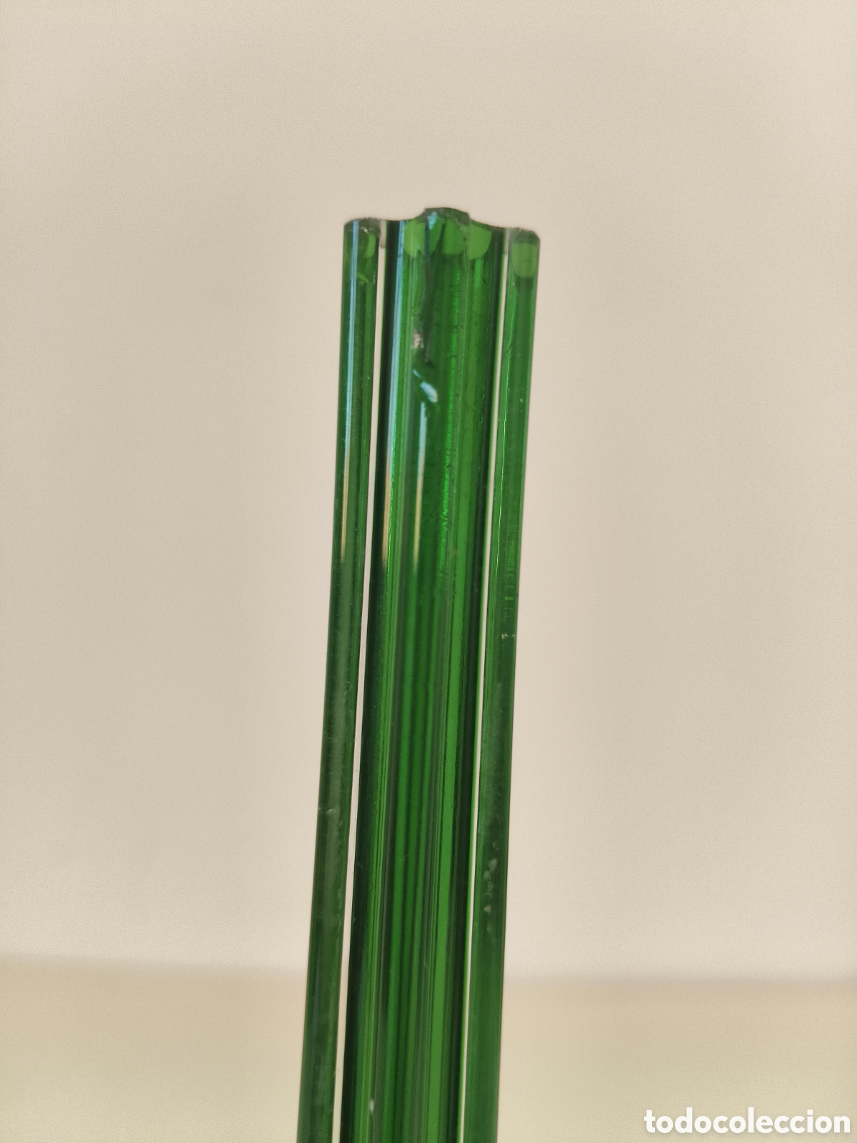 Antig&uuml;edades: Jarr&oacute;n de murano en bicolor verde y trasparente - Foto 9