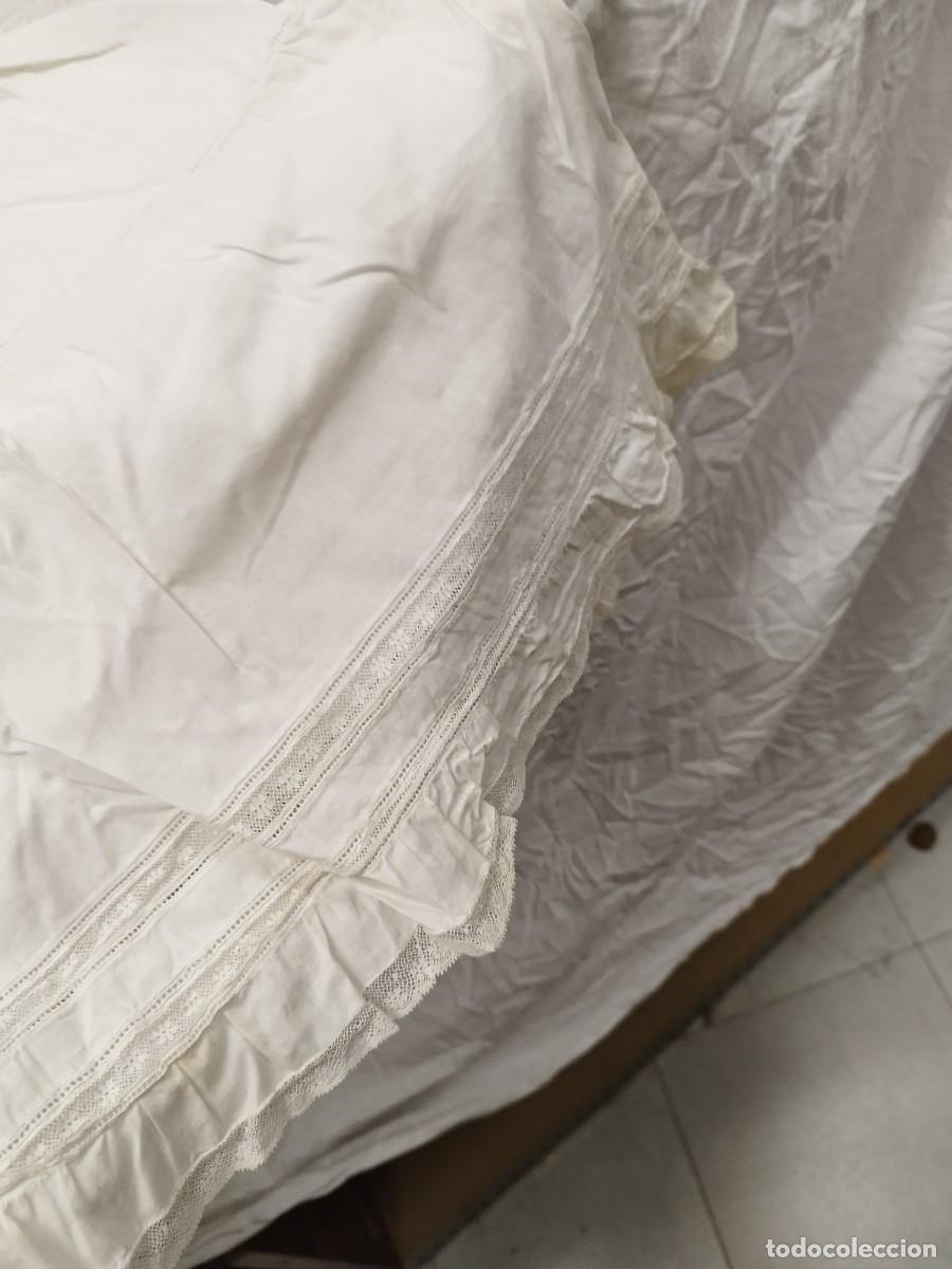 Antig&uuml;edades: Antiguo camison de mujer de color blanco. - Foto 6