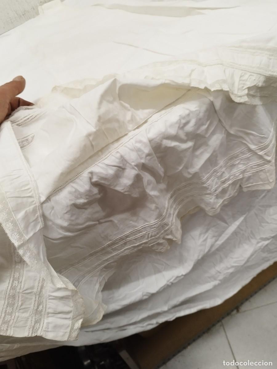 Antig&uuml;edades: Antiguo camison de mujer de color blanco. - Foto 7