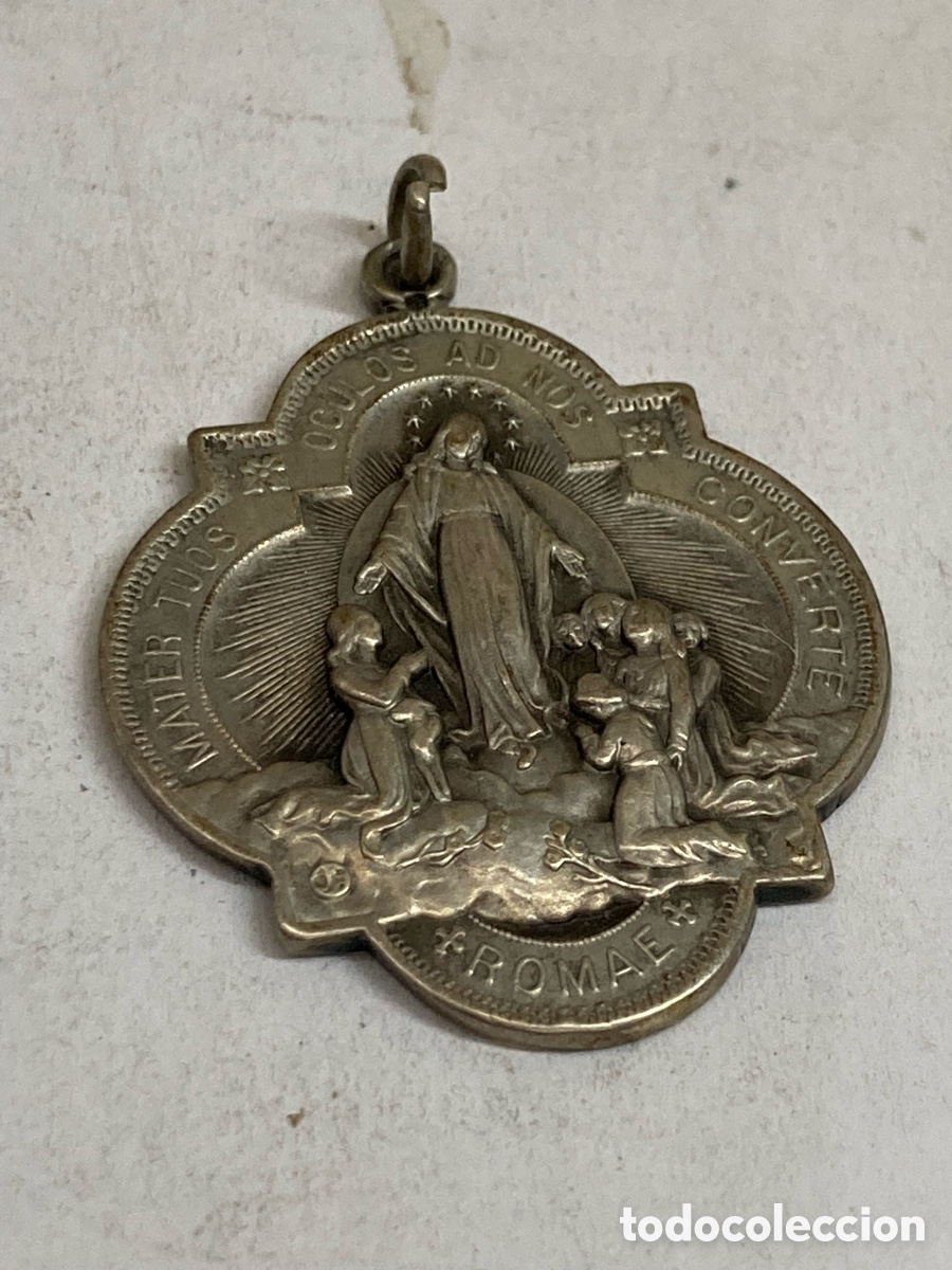 Antig&uuml;edades: Medalla de plata religiosa C669