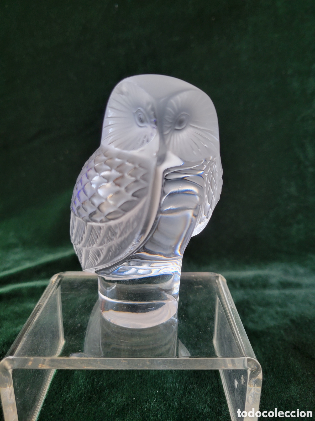 Antiques: BUHO CRISTAL LALIQUE FRANCE