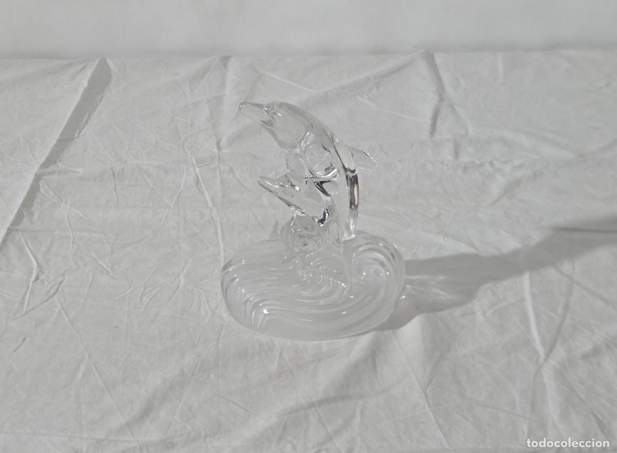 Antiques: Figura de Delf&iacute;n en vidrio o cristal