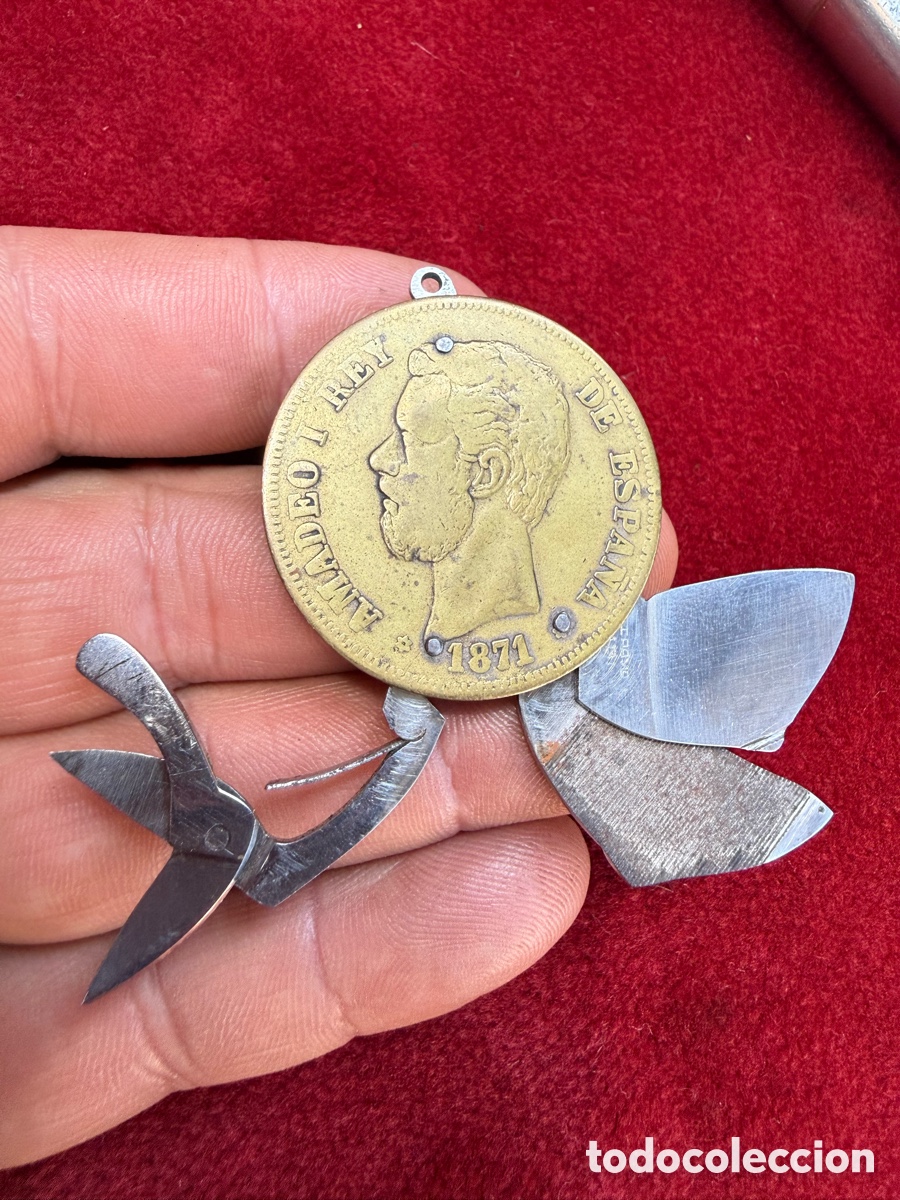 Antiquit&eacute;s: Antigua moneda-navaja multiusos de Paya Ibi!