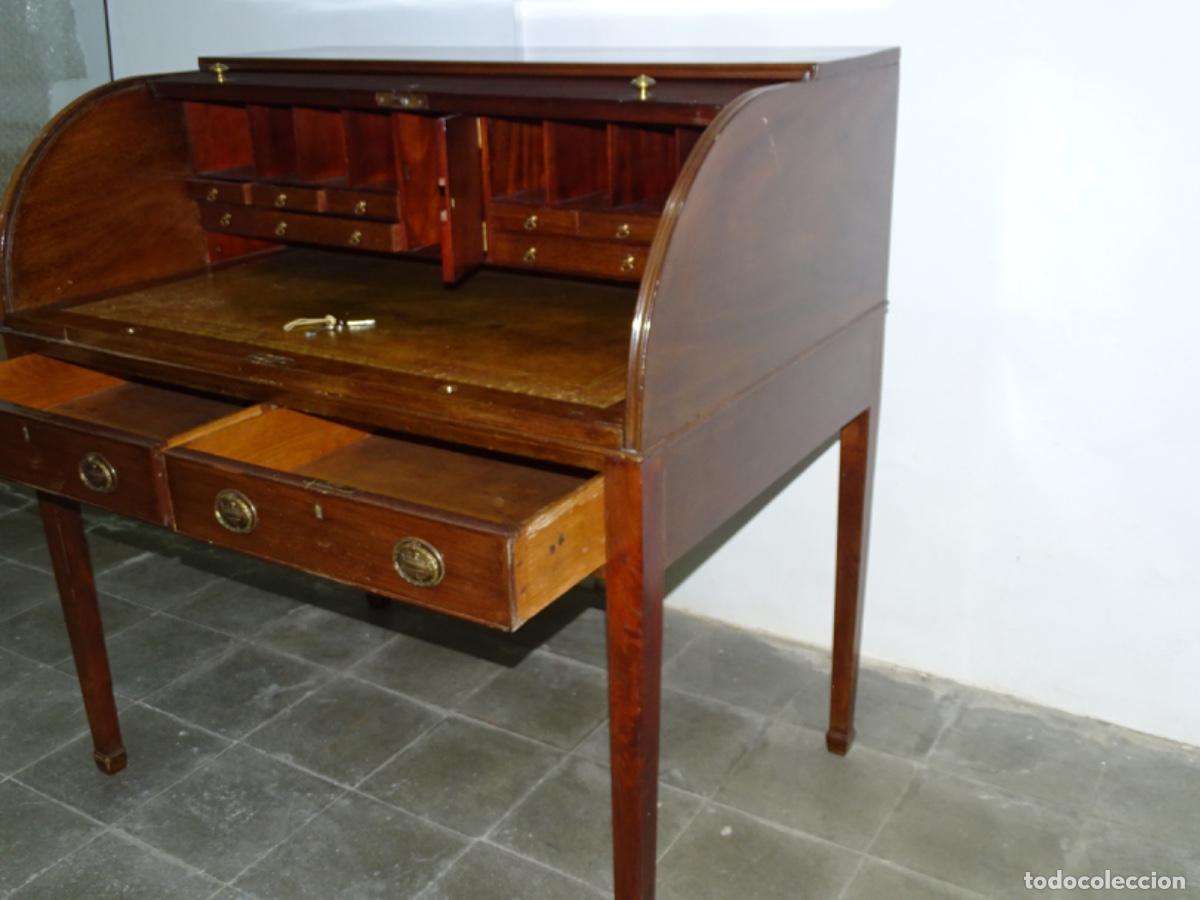 Antig&uuml;edades: ANTIGUO BUR&Oacute; CON PERSIANA EN MADERA. - Foto 10