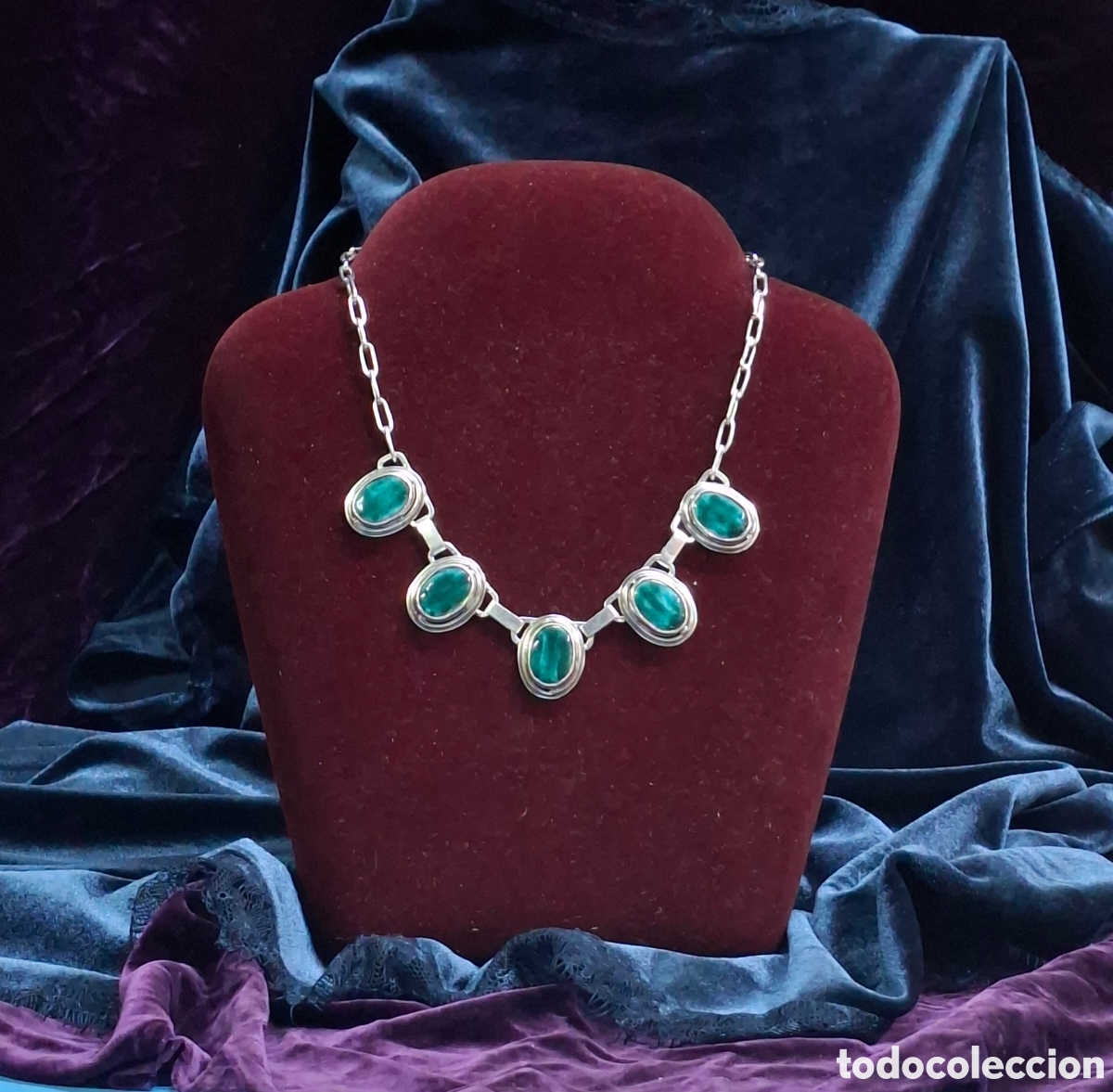 Antig&uuml;edades: COLLAR DE PLATA DEL SIGLO XX - Foto 8