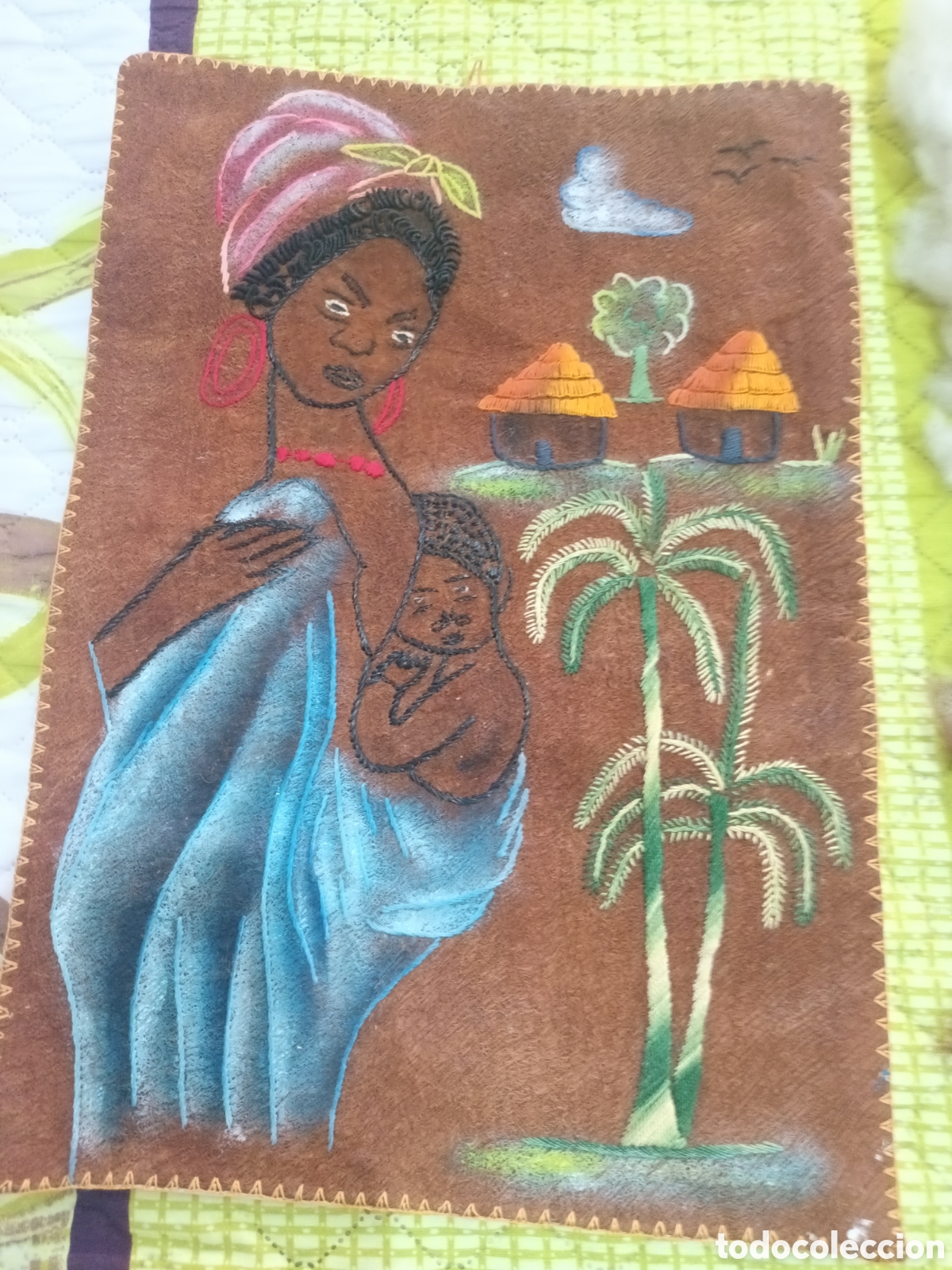 Oggetti Antichi: Conjunto de dos tapetes artesanales de origen africano