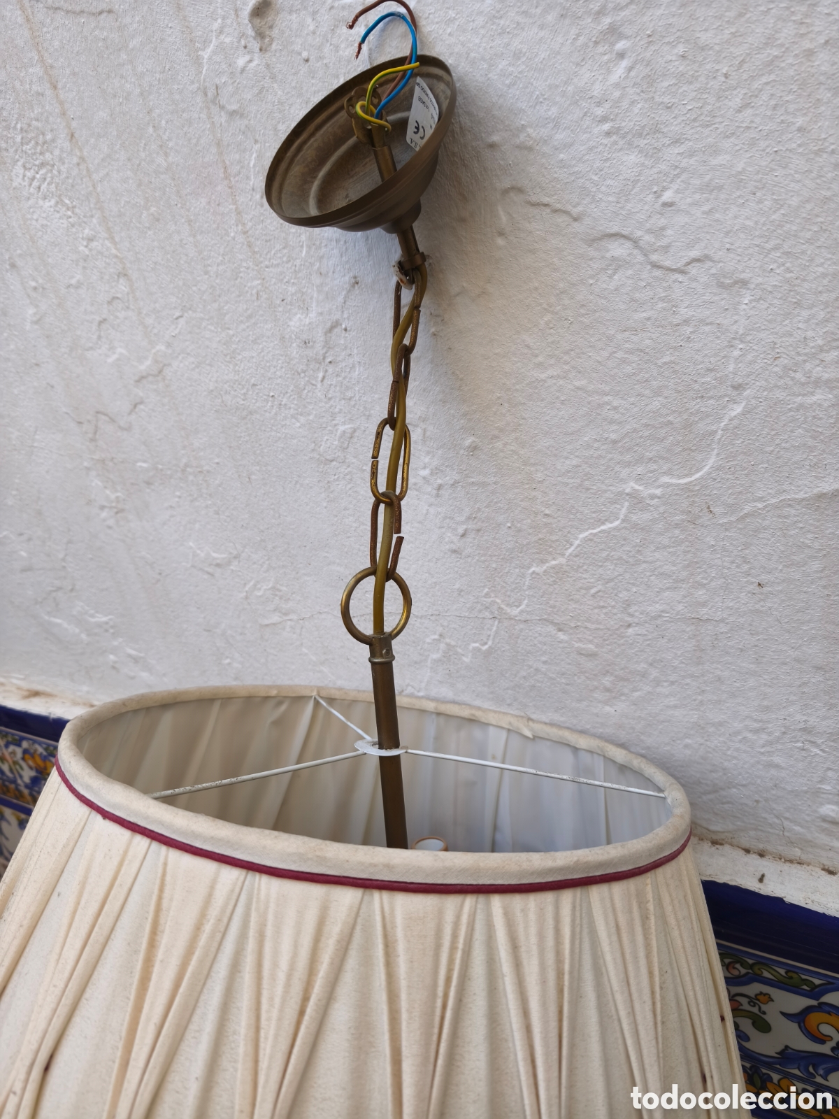 Antig&uuml;edades: Lampara de pared con tres brazos - Foto 4
