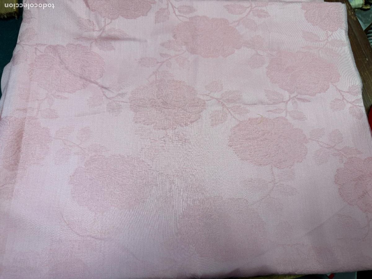 Antiques: RETAL TELA EN ROSA - MEDIDA 310X87 CM - IDEAL PARA SAYA DE VIRGEN - RELIGIOSO
