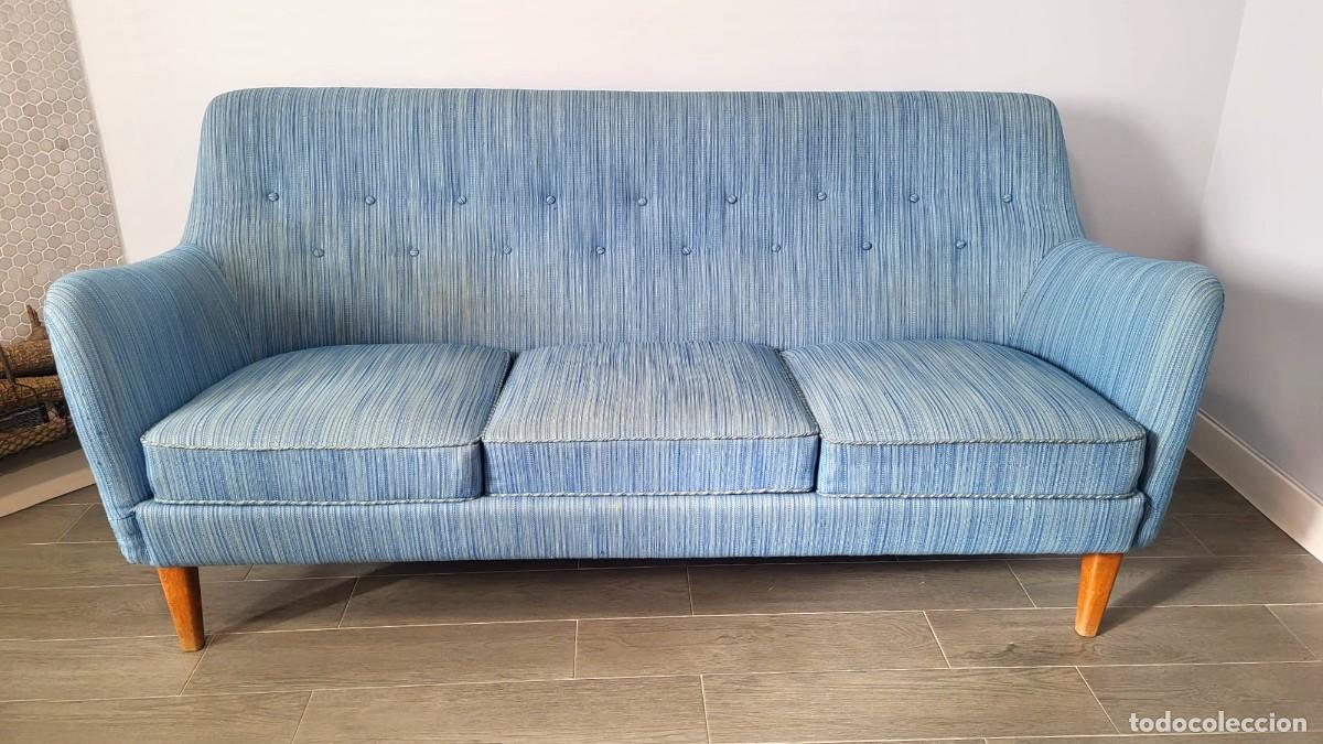 Antiquit&auml;ten: Sof&aacute; vintage sueco Br&ouml;derna Anderssons, dise&ntilde;o escandinavo mediados siglo XX