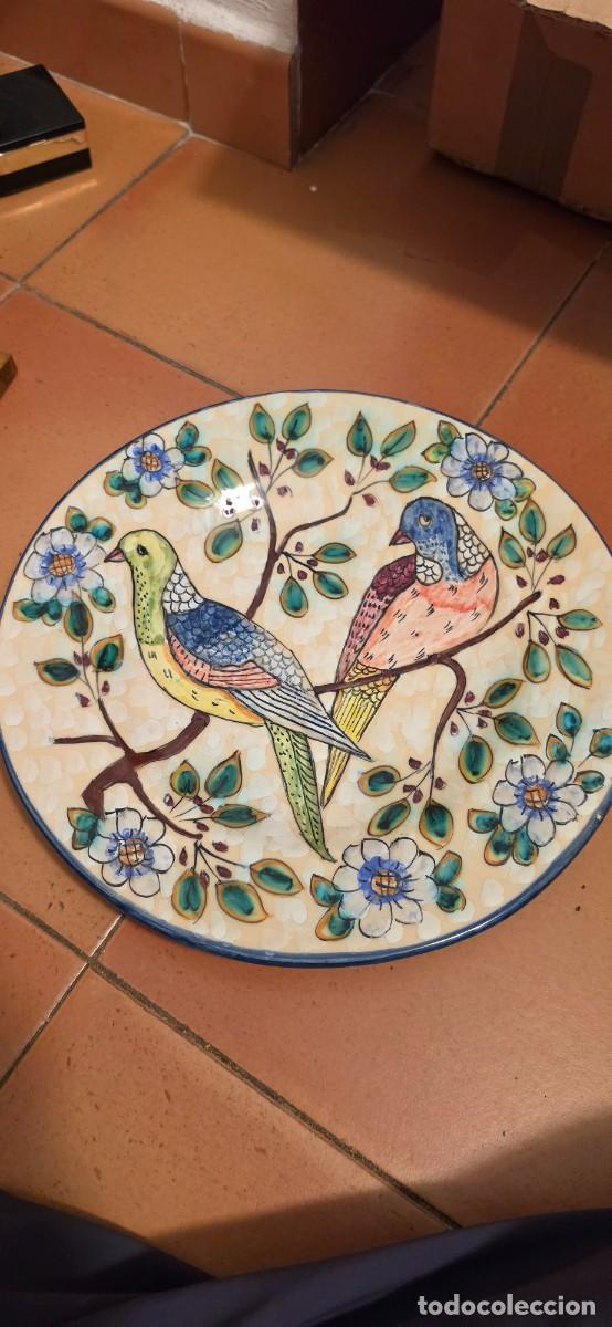 Antiguidades: Precioso plato antiguo Puente del Arzobispo firmado
