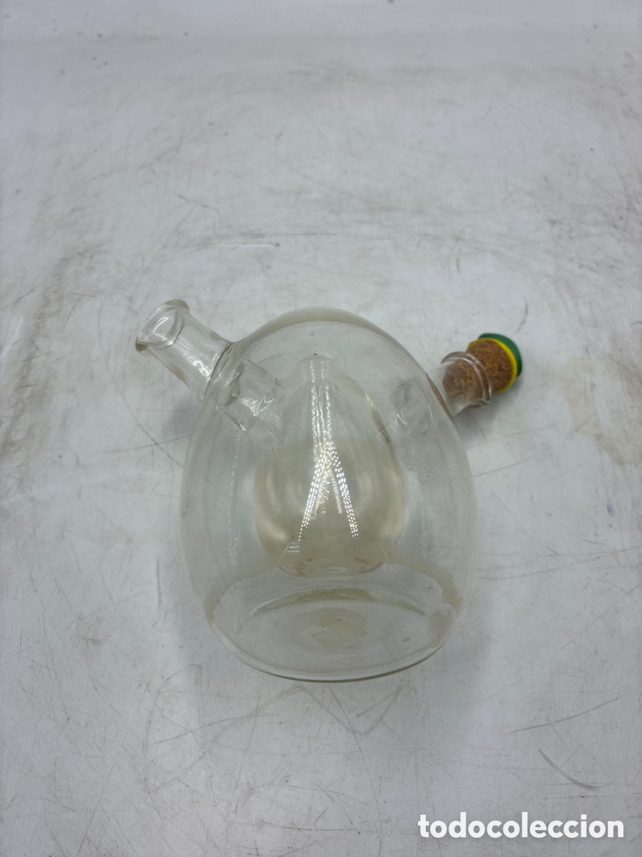 Antig&uuml;edades: Aceitera Vinagrera de Cristal. - Foto 4