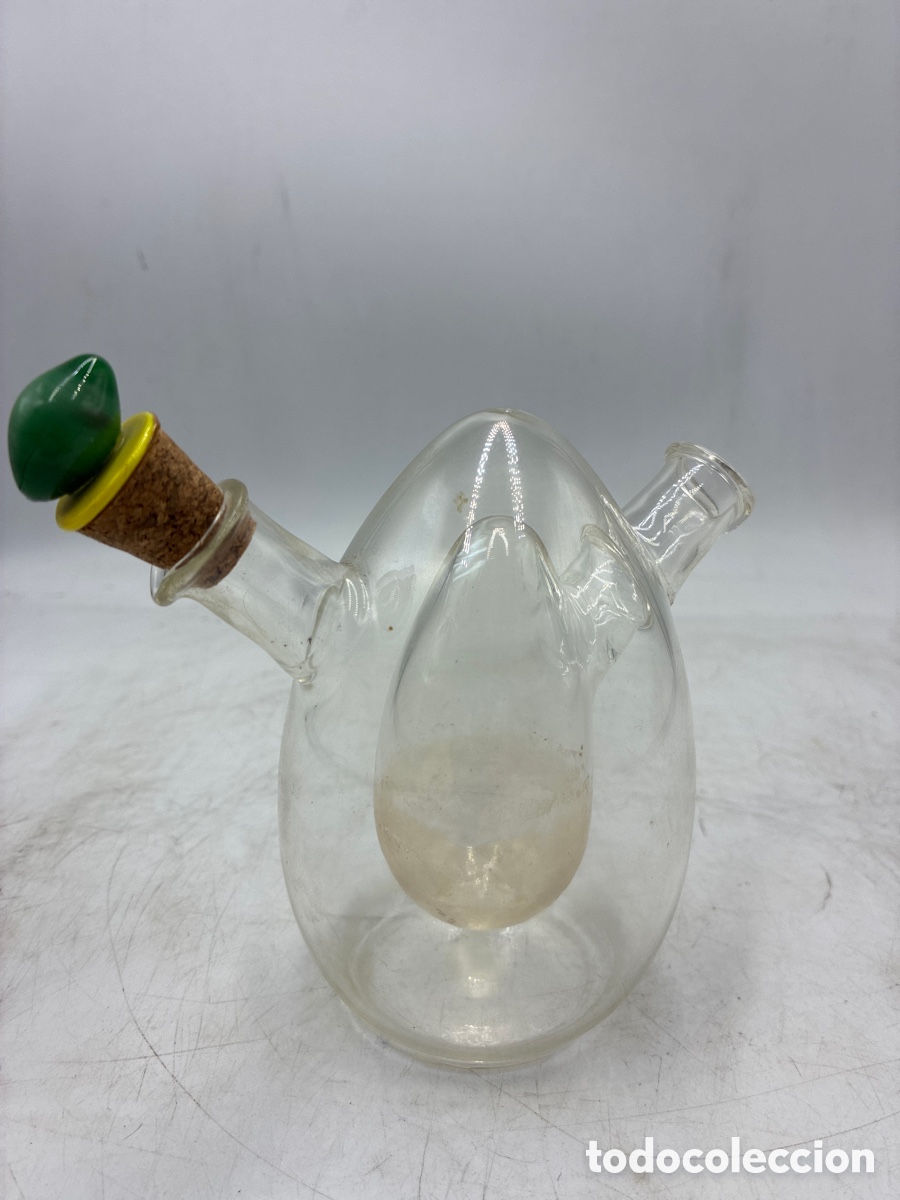 Antiquit&eacute;s: Aceitera Vinagrera de Cristal.