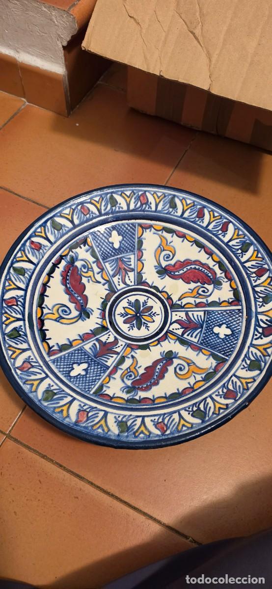 Antiquit&auml;ten: Precioso plato antiguo marroqui pintado a mano y firmado