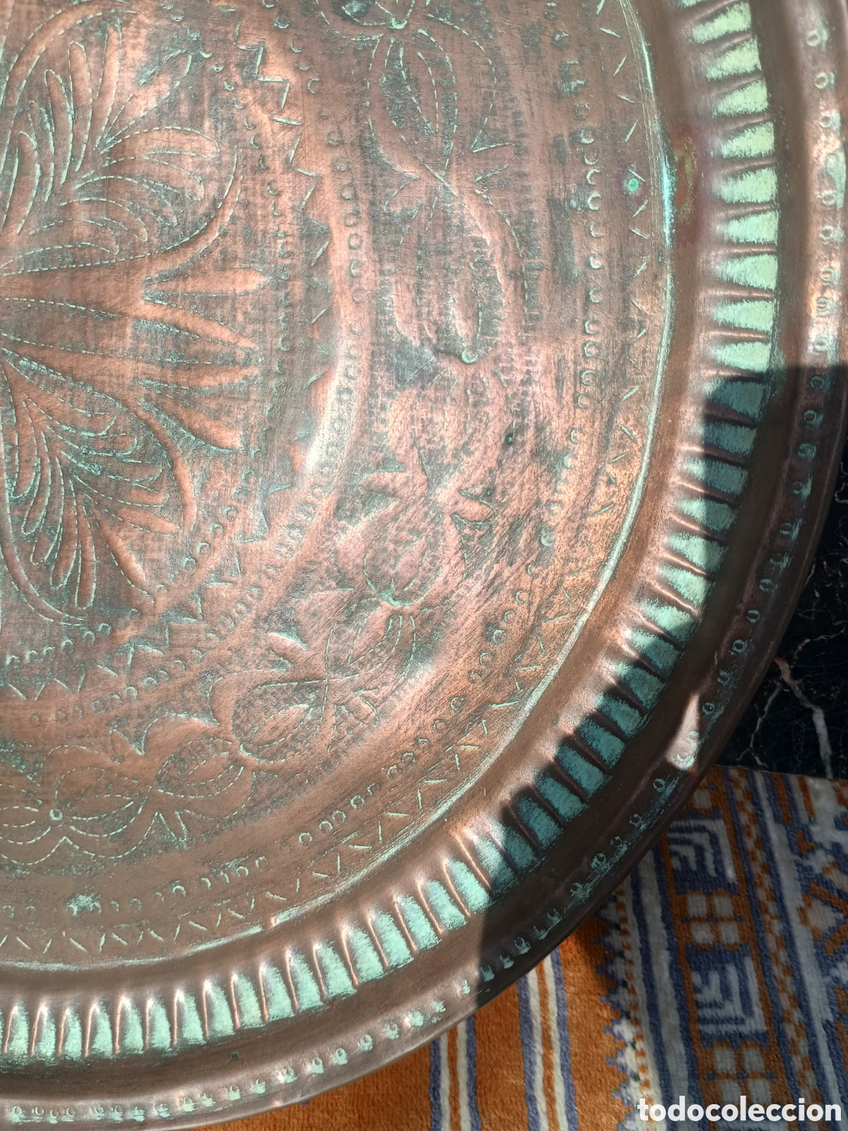 Antig&uuml;edades: Bandeja Persa de cobre - Foto 2