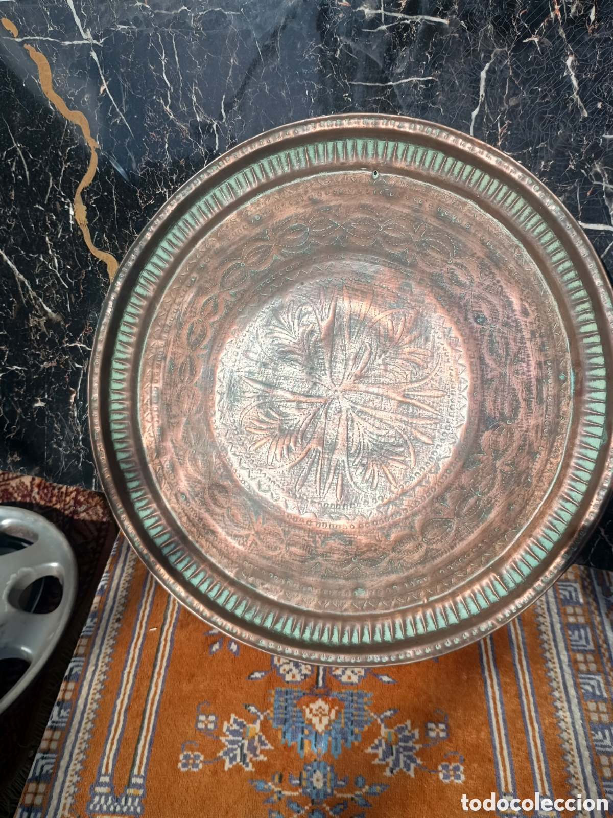 Antig&uuml;edades: Bandeja Persa de cobre - Foto 1