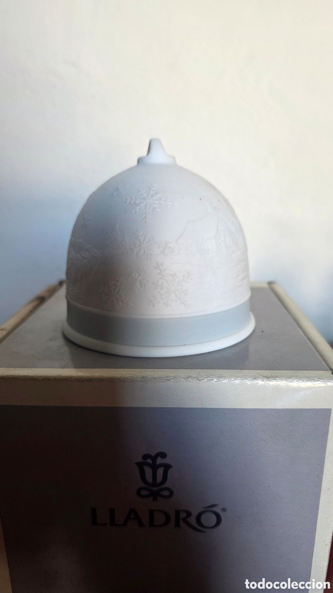 Antiques: Campana porcelana lladro con caja original