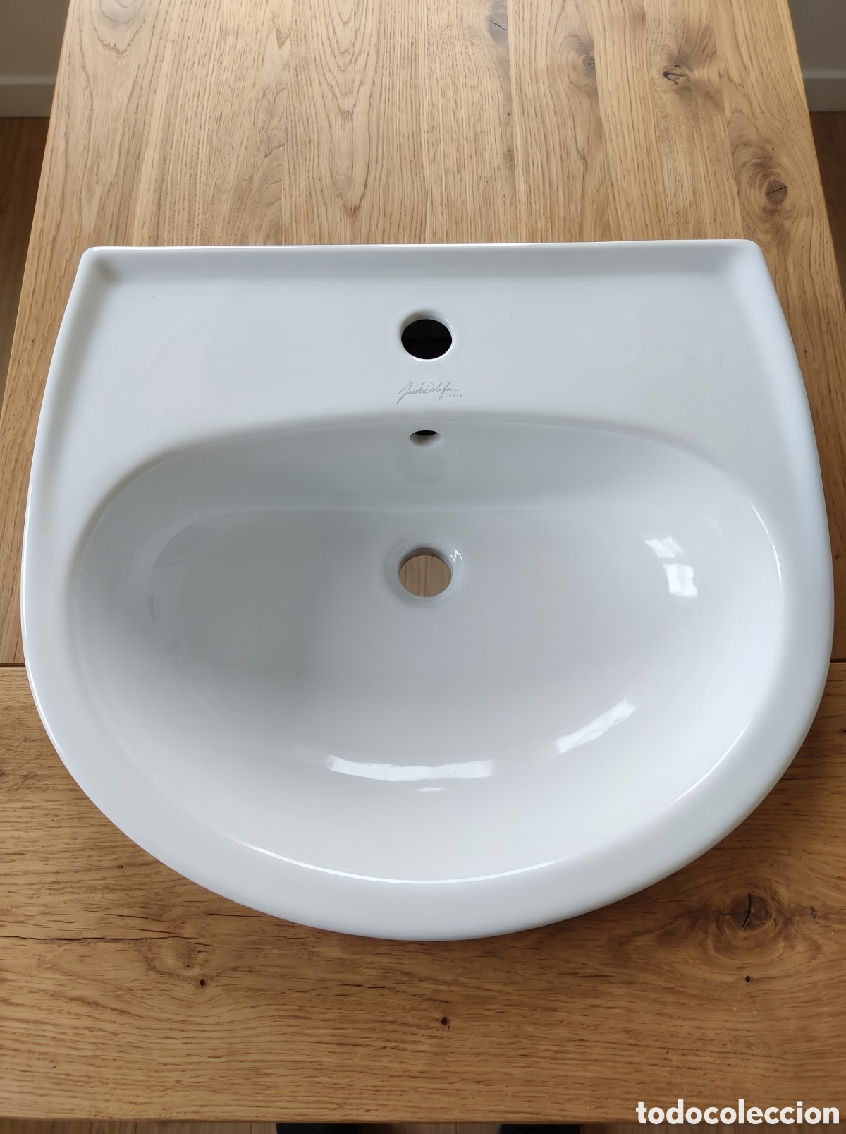 Antiques: Lavabo de ba&ntilde;o Jacob Delafon (Paris) nuevo Medidas: Ancho: 53,5 cm Fondo: 47 cm Alto: 15 cm Salida d