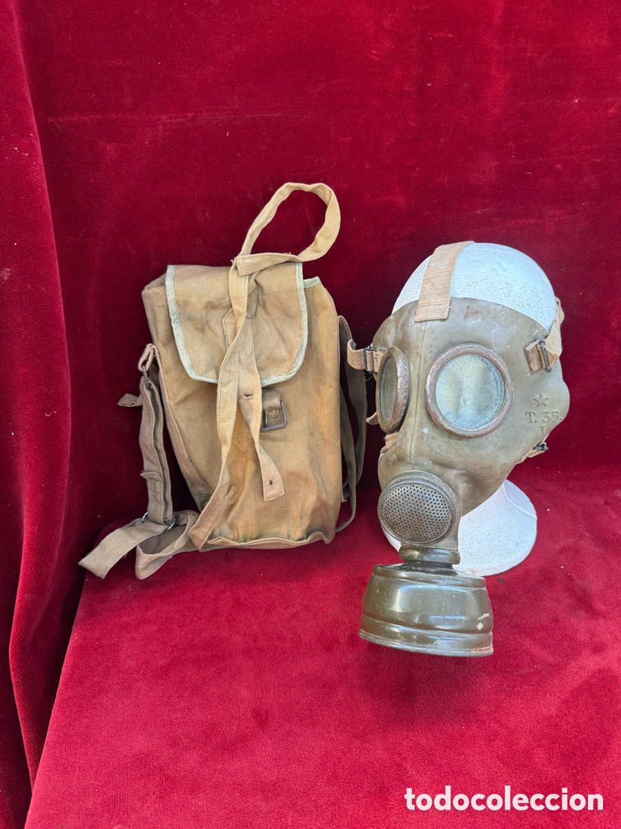 Antig&uuml;edades: Antigua mascara de Gas,T-35,Guerra Civil Espa&ntilde;ola