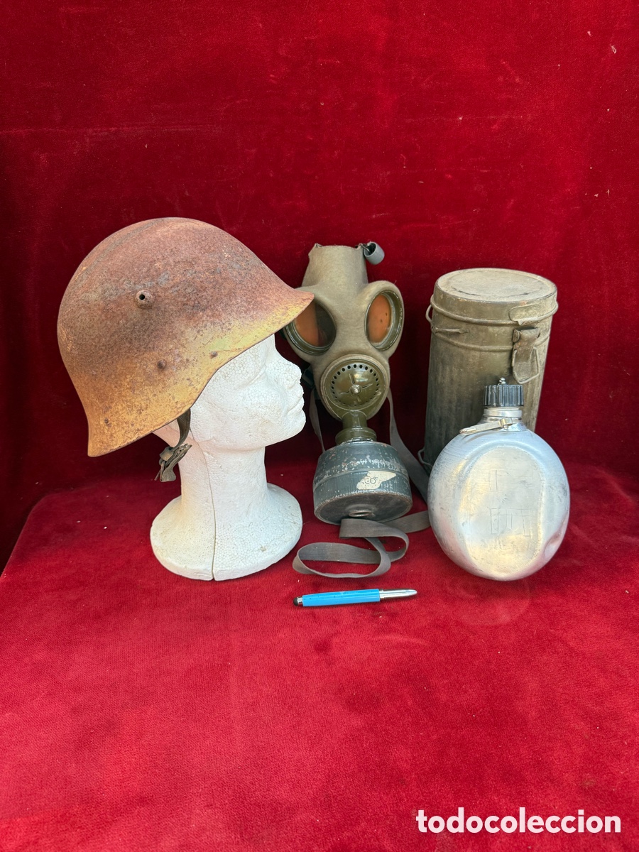 Antig&uuml;edades: Antiguo y bonito conjunto de material militar!