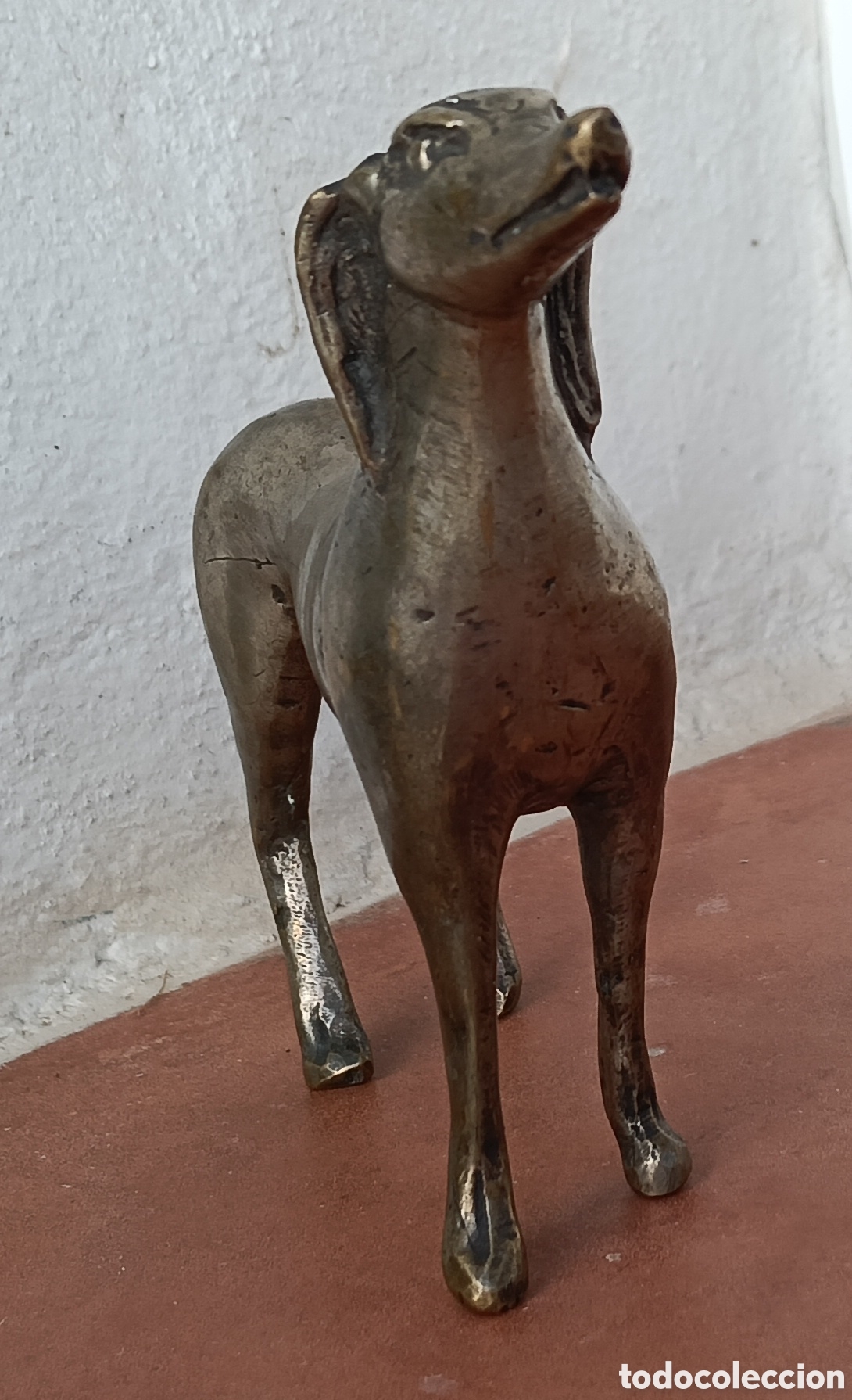 Antig&uuml;edades: Perro de bronce, plateado - Foto 3