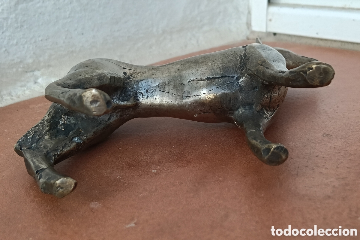 Antig&uuml;edades: Perro de bronce, plateado - Foto 4