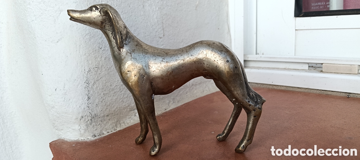 Antig&uuml;edades: Perro de bronce, plateado - Foto 2