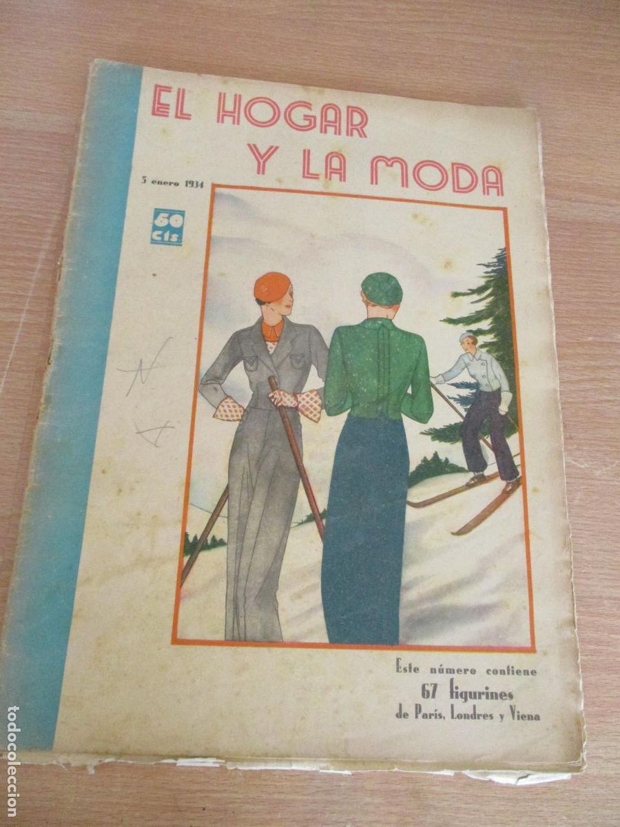 Antiguidades: REVISTA- EL HOGAR Y LA MODA. 5 ENERO 1934