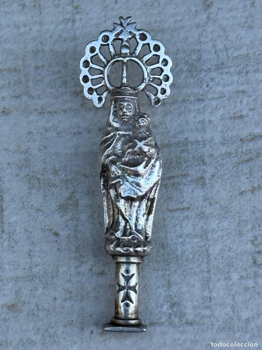 Antig&uuml;edades: MEDALLA DE PLATA - DIJE COLGANTE - VIRGEN DEL PILAR DE ZARAGOZA - SIGLO XIX