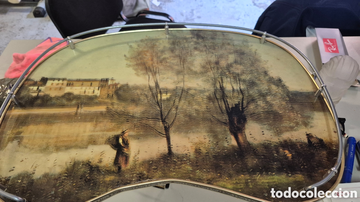 Antiques: Bandeja Vintage con paisaje