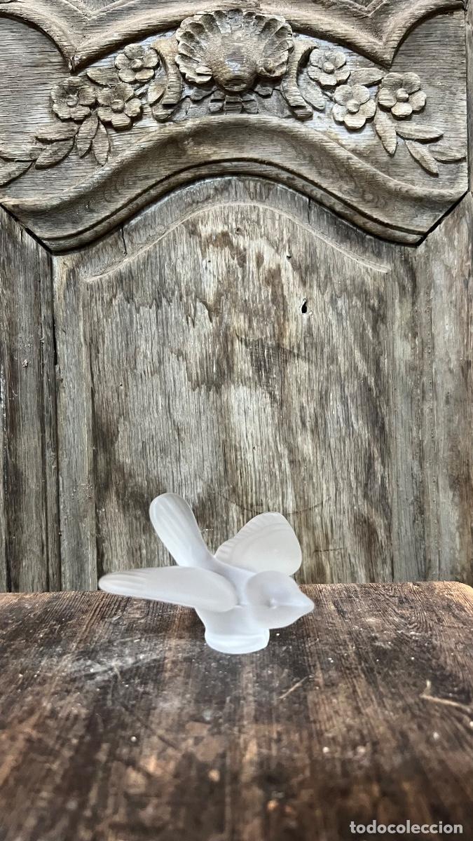 Antiquit&eacute;s: P&aacute;jaro cristal s&egrave;vres France 5x11cms a&ntilde;os 60