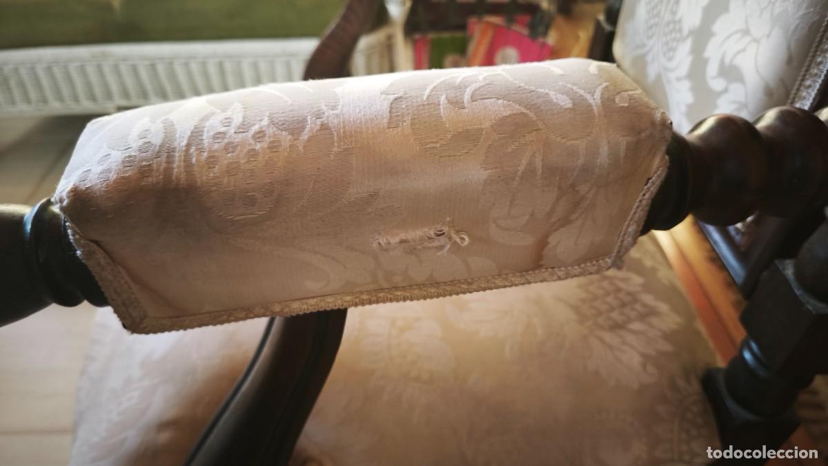 Antig&uuml;edades: Sof&aacute; butaca silla Isabelino - Foto 19