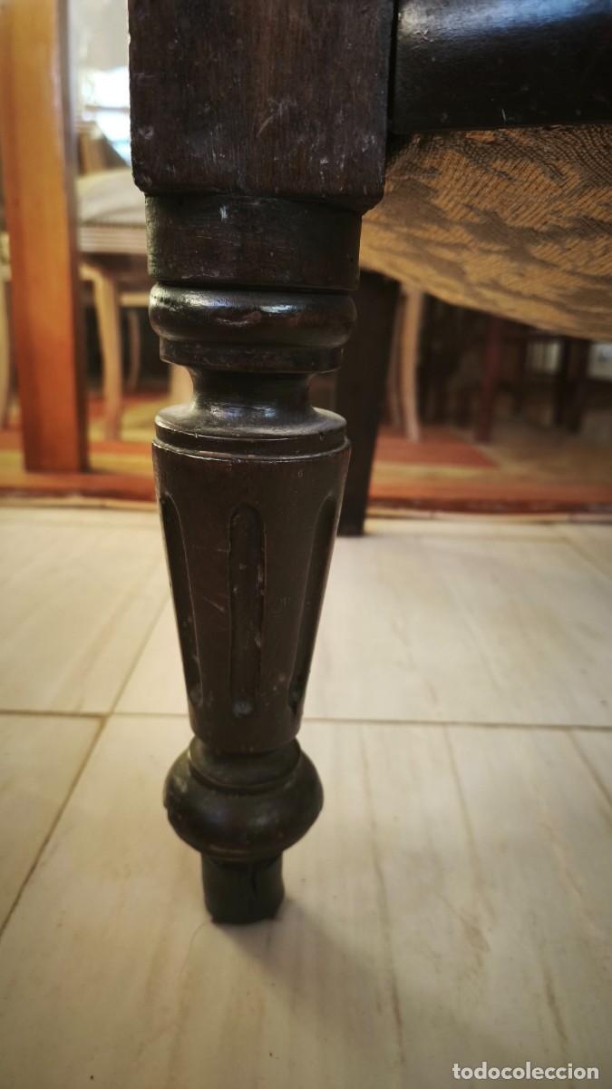 Antig&uuml;edades: Sof&aacute; butaca silla Isabelino - Foto 22