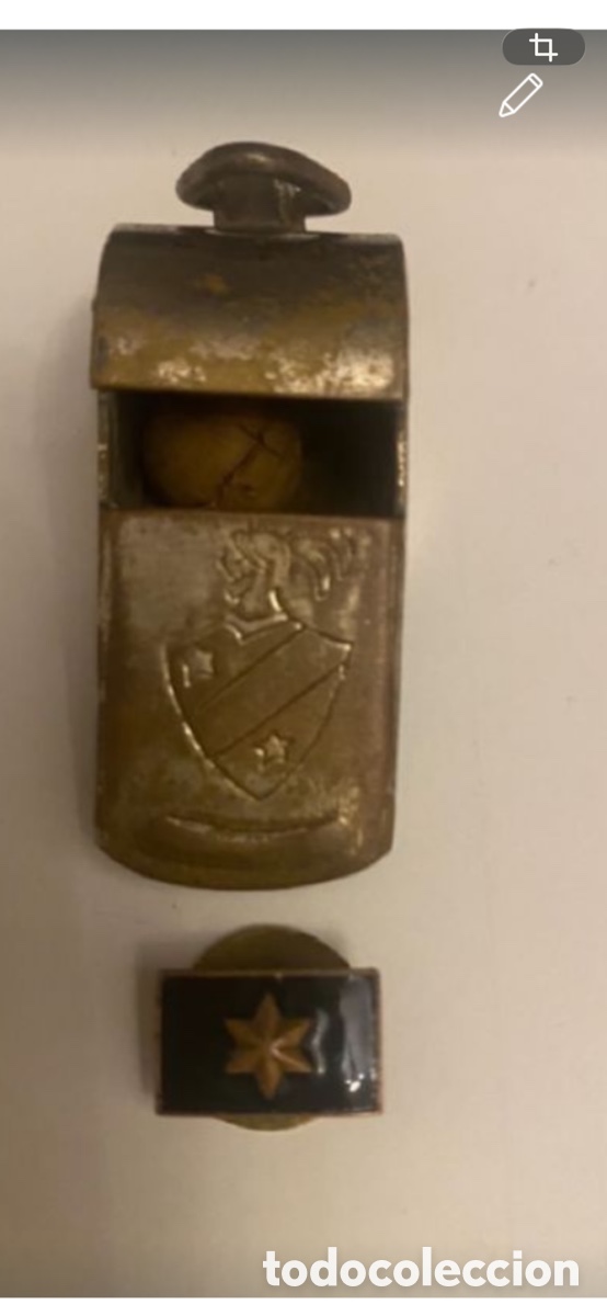 Antiques: Silbato de &oacute;rdenes y Estrella de Alf&eacute;rez 1937