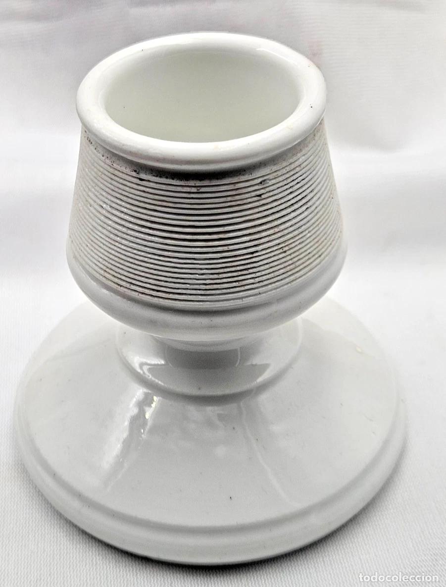 Antig&uuml;edades: XIX SIECLE LIMOGES LEON SAZERAT AUTHENTIQUE PYROGENE EN PORCELAINE BLANCHE