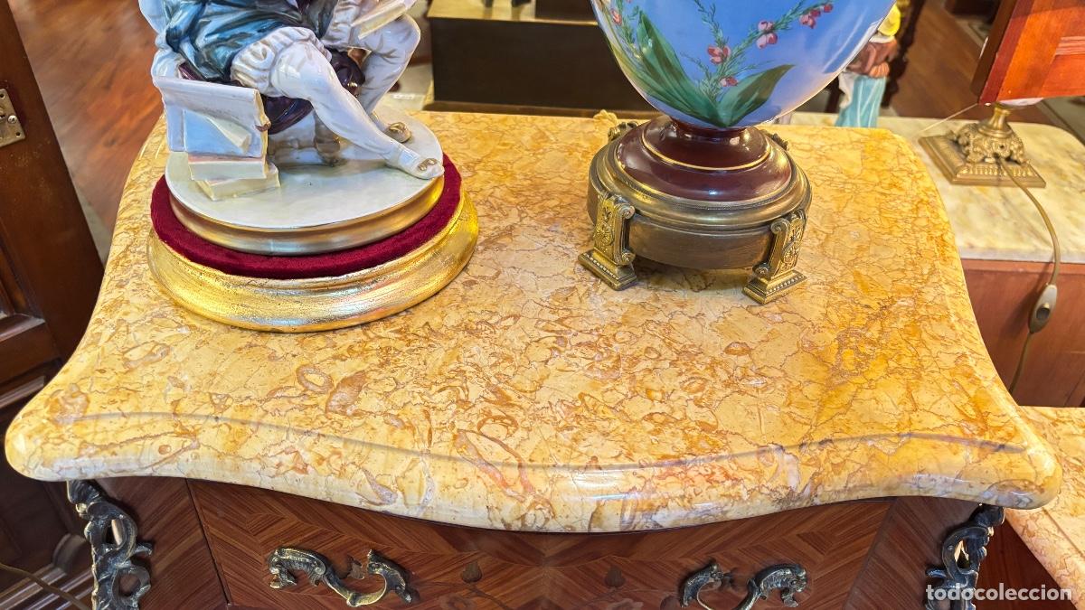 Antig&uuml;edades: Espl&eacute;ndida c&oacute;moda antigua de marqueter&iacute;a - Foto 9
