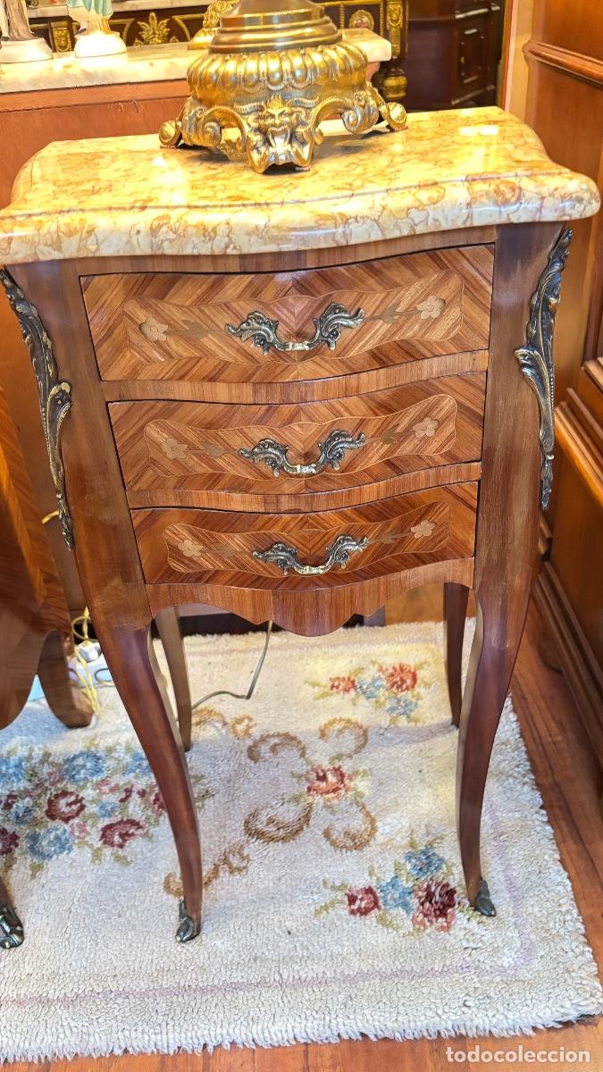 Antig&uuml;edades: Espl&eacute;ndida c&oacute;moda antigua de marqueter&iacute;a - Foto 11