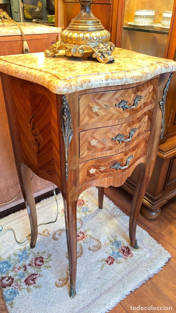 Antig&uuml;edades: Espl&eacute;ndida c&oacute;moda antigua de marqueter&iacute;a - Foto 12