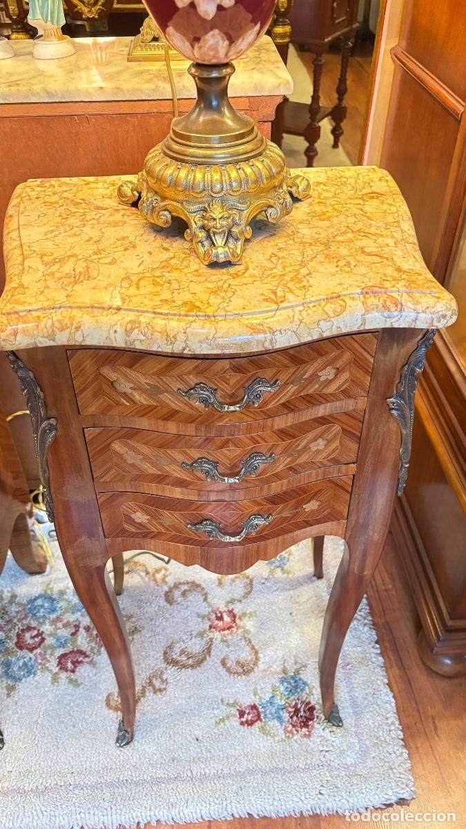 Antig&uuml;edades: Espl&eacute;ndida c&oacute;moda antigua de marqueter&iacute;a - Foto 13